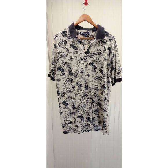 Big Dogs  VTG 90s, Hawaiian Polo size XL - Picture 2 of 5